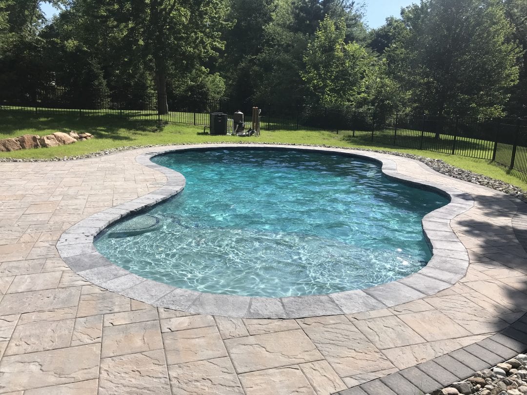 Freeform Pool with Pool Decking